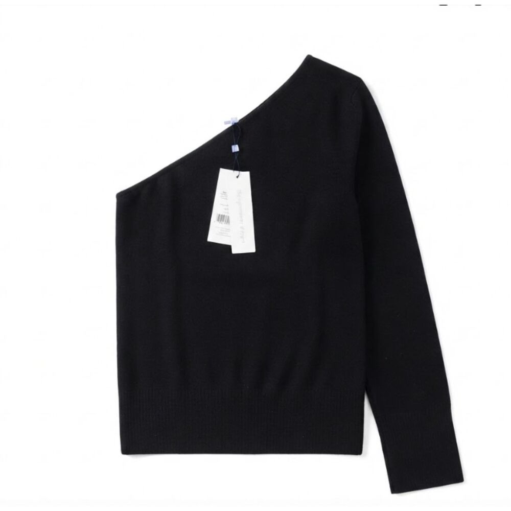 NWT 216 The Cashmere Project Women's Cashmere One Shoulder Sweater M